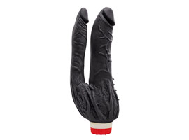 Pênis Duplo Internacional Preto - Vibrador D.P.