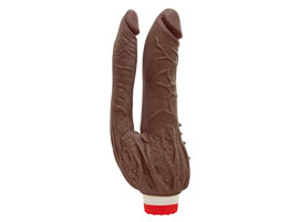 Pênis Duplo Internacional Marrom - Vibrador D.P.