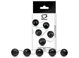 Colar Tailandês com 5 Bolas - G - 3,4 cm