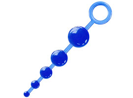 Plug Bol Anal com 5 esferas - Azul Plug Bol Anal com 5 esferas - Azul