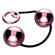 Colar Tailandês 2 Bolas Metal Rosa Hard (Imagem 1 de 2)