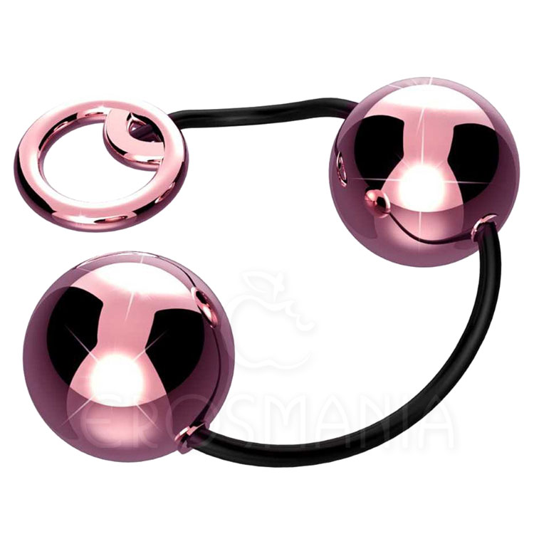 Colar Tailandês 2 Bolas Metal Rosa Hard