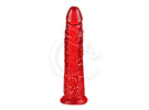 Invasor Vermelho Maciço - Pênis Vinílico Cristal