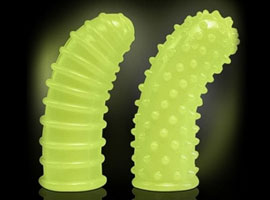 Capa de Dedo Fosforescente Curva - Kit com 2 capas Capa de Dedo Fosforescente Curva - Kit com 2 capas