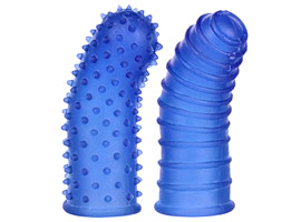 Capa de Dedo Curva Azul - Kit com 2 Capa de Dedo Curva Azul - Kit com 2