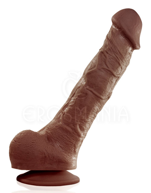 Nacho Marrom com Ventosa - Pênis realístico - 24cm