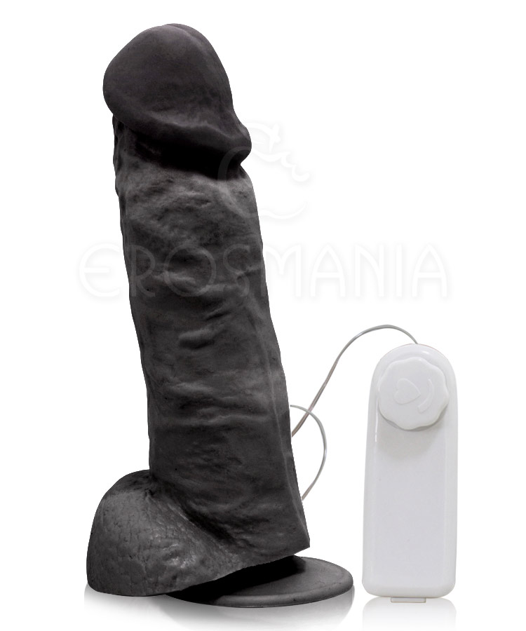 Rocco Preto Vibrador com Ventosa - Pênis Grosso