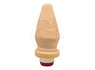Plug Anal Cônico Com Vibrador - Pele