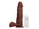 Majestade Marrom Vibro e Ventosa - pênis vibrador