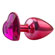 Heart Plug Anal Metal Vermelho - Coração Rosa (Imagem 1 de 3)