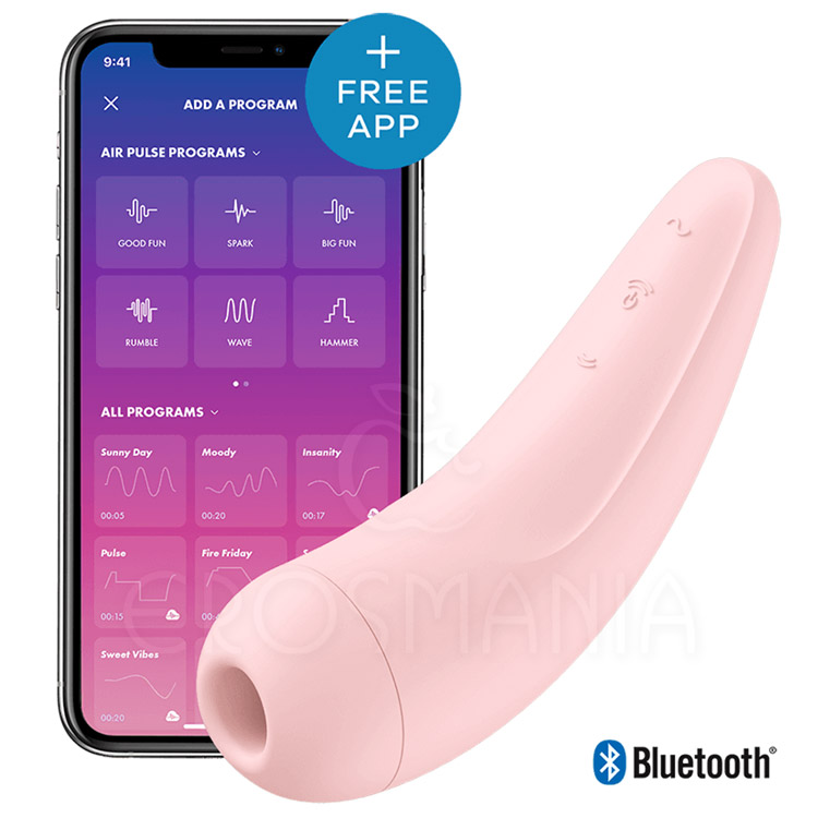 Satisfyer Curvy 2+ Rose - Controle APP - Sugador