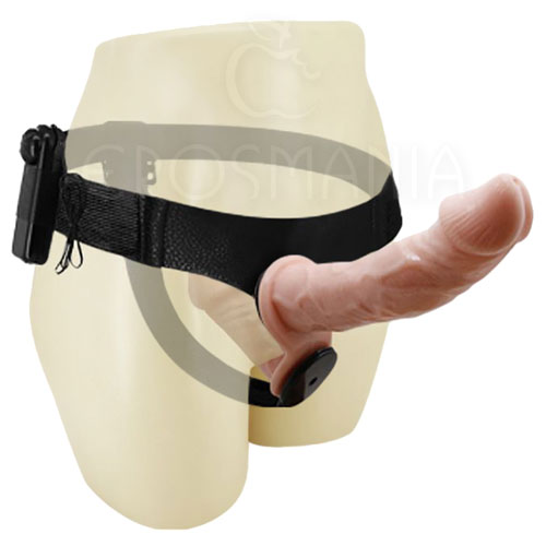 Ultra Passionate Harness Dual-Motor Flesh. 2 pênis