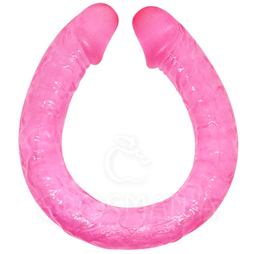 Double Dones Pink - Pênis duplo de Jelly