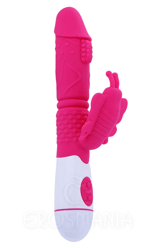 Female Recharger Vibrator Butterfly - Pink