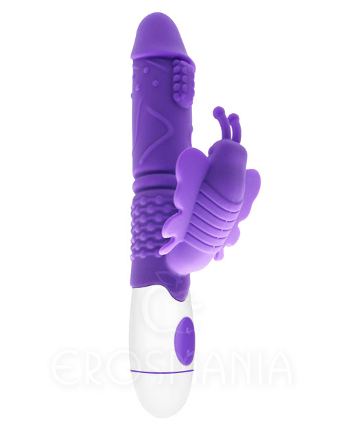 Female Recharger Vibrator Butterfly - Purple