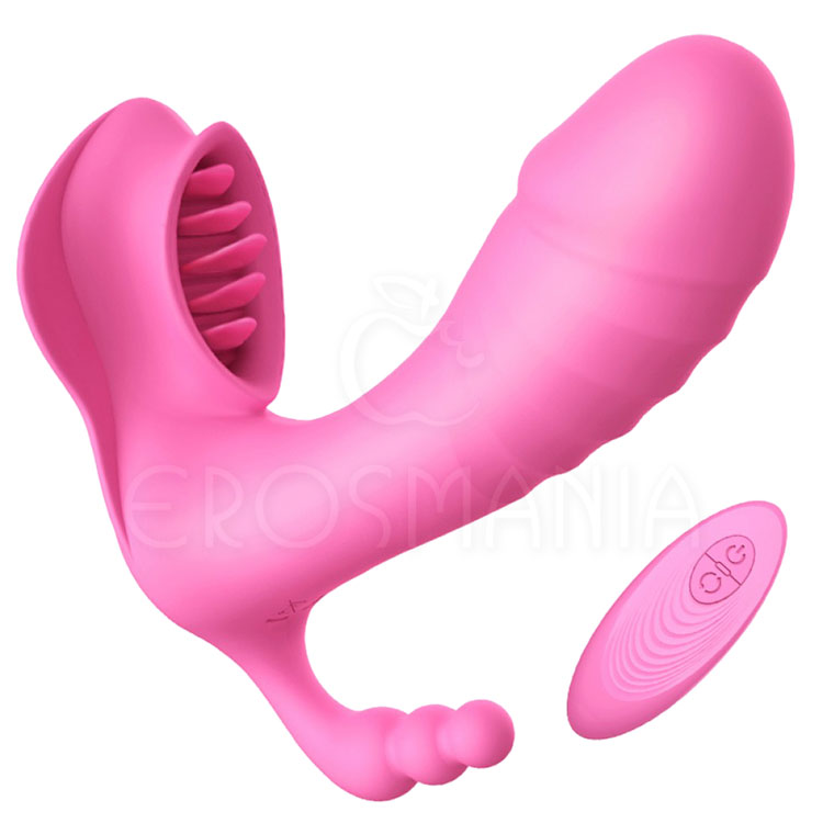 Triple Sex Massager - Ponto-G-Clitóris-Ânus-Aquece