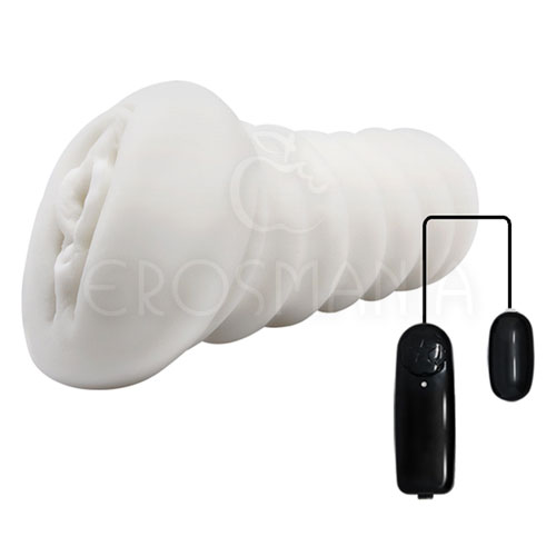 3-Dimensional Vibrating Vagina - Cyberskin Branco