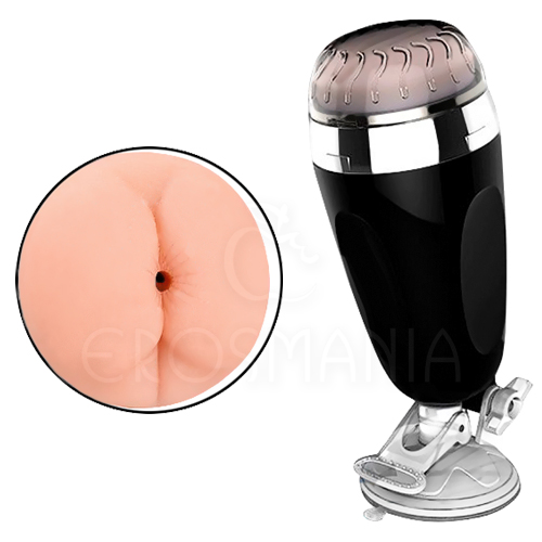 X5 Cup Ass Black - Masturbador Lanterna c/ Ventosa