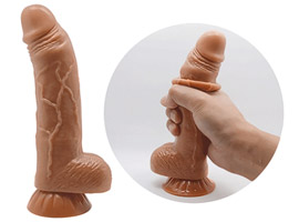 Angelo Glide & Slide-Skin Brown - Pênis Pele dupla