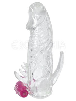 Silicone Vibrating Sleeve Clair - Capa excitante