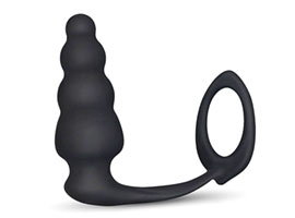 Combo Master Cockring Plug - Plug Anal com anel