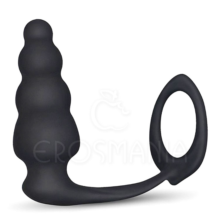 Combo Master Cockring Plug - Plug Anal com anel