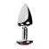 Hard Plug Anal de Metal Cromado com Joia (Imagem 1 de 2)