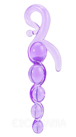 8.6" Bendy Twist Anal Stick - Plug bolas de Jelly