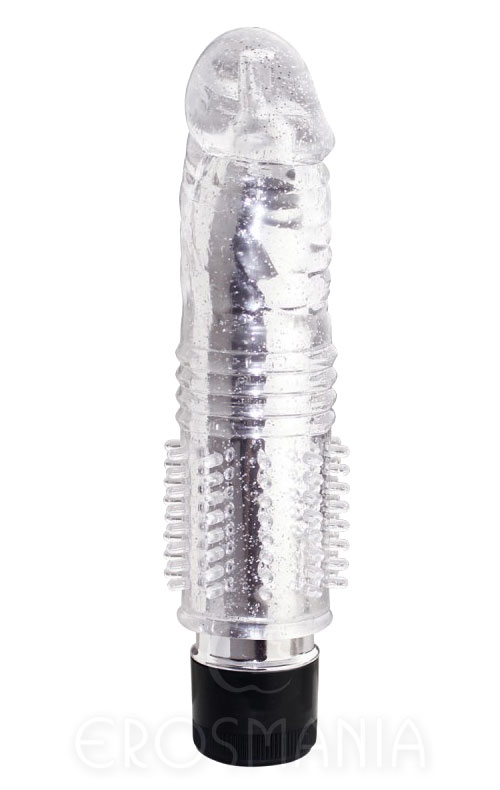 Vibrating Glans Sleeve w/Glitter - Vibrador e capa