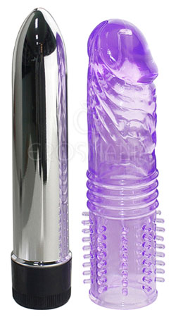 Vibrating Glans Sleeve + Vibrator Set