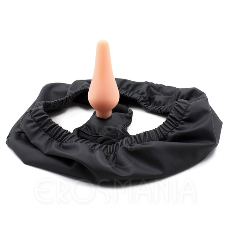 Calcinha com Plug Anal Interno