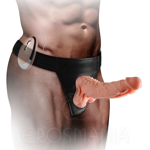Vibrating Mars Dildo Harness Lifelike - Vibrador
