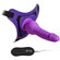 Harness Silicone Dildo 6.3" Purple -Pênis vibrador (Imagem 1 de 2)