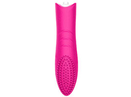 Honey Tongue G-spot Silicone Vibrator Pink
