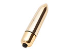 Metalic Waterproof Micro Bullet Massager - Dourado
