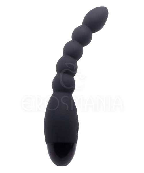 Rechargeable Silicone Power Probe Black 10 modos