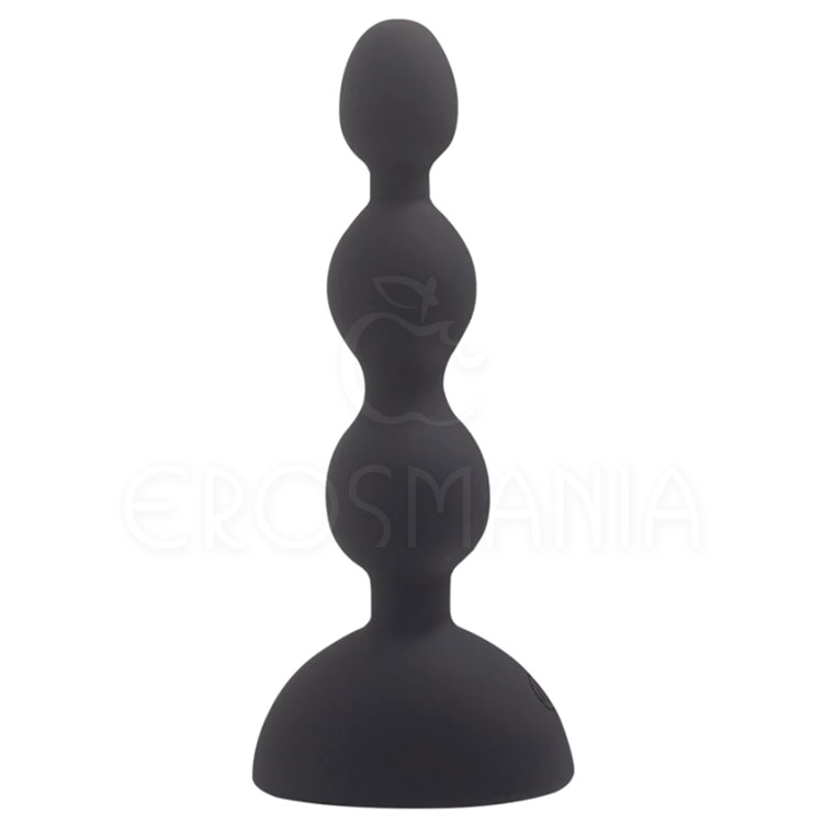 Anal Beads-S Black - Plug Anal Vibrador Silicone