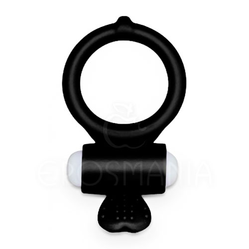 Power Clit Cockring Heart Black - Anel Vibrador