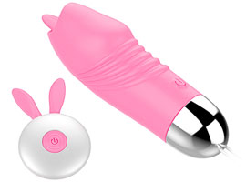 Remote control Vibrating Tongue Pink - 12 funções