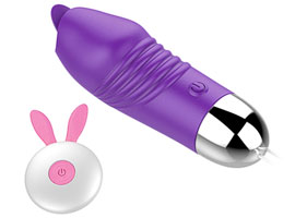 Remote control Vibrating Tongue Purple -12 funções