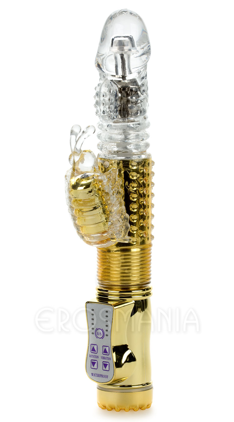 Extendable Rabbit Gold - Pênis Rotativo e Vai-e-Vem