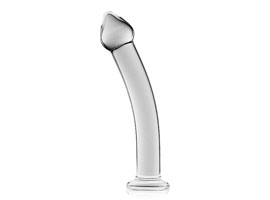 Plug Anal Bastão Curvo de Cristal
