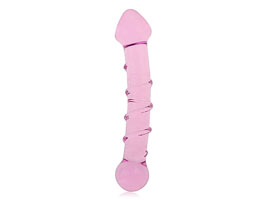 Plug Anal com Relevo Espiral Pink - Cristal