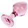 Glass Conic Butt Plug Rose - Plug anal de vidro (Imagem 2 de 2)