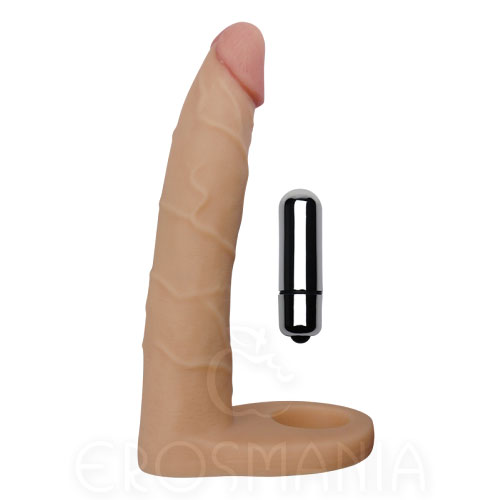 The Ultra Soft Double 7" Vibe - Com pênis Vibrador