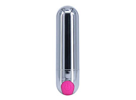 Rechargeable Power Bullet Silver - 10 funções