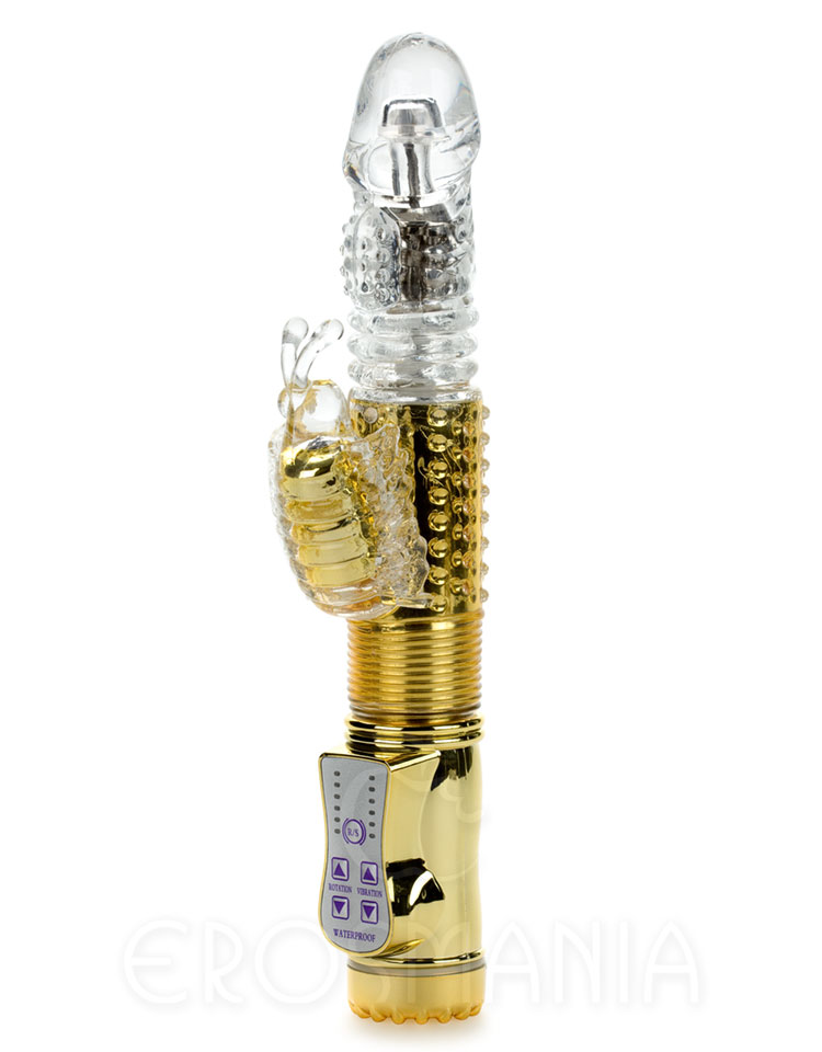 Rechargeable Butterfly Gold - Pênis vai-e-vem