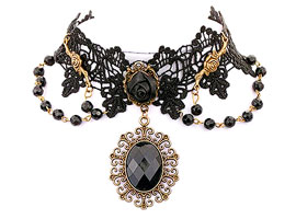 Colar Gótico Dark Stone