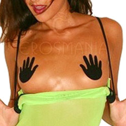 Nipples Adesivos Mãos - Preto