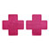 Nipples Adesivos "X" - Pink (Imagem 2 de 2)